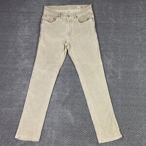 Faherty Stretch Terry 5 Pocket Pants Men's 32 Stone Beige Sand Chino MBC0020